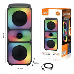 Parlante Karaoke — Potencia portátil y diversión en cualquier lugar - 40 x 15 x15