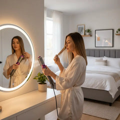 Secador de Pelo Profesional iónico con Peine 5 en 1 – Alisado, Rizado y Secado Rápido