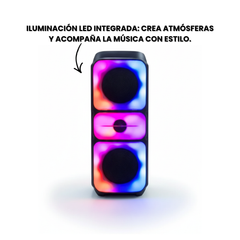 Parlante Karaoke — Potencia portátil y diversión en cualquier lugar - 40 x 15 x15