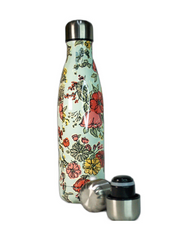 Botella Térmica de Acero Inoxidable 500ml – Diseño Floral Tropical 🌸