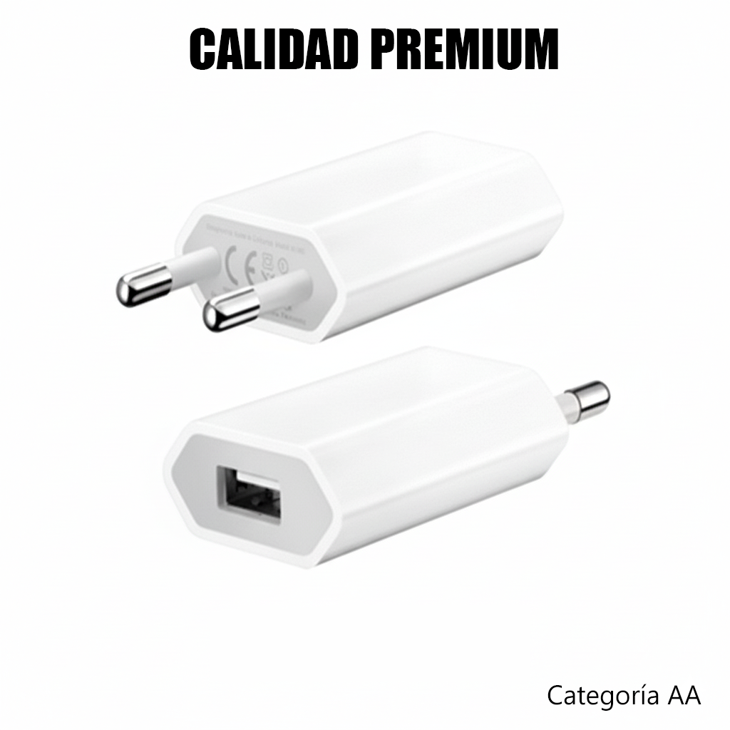 Apple USB - Adaptador Carga Rápida Blanco Apple USB - Adaptador Carga Rápida Blanco