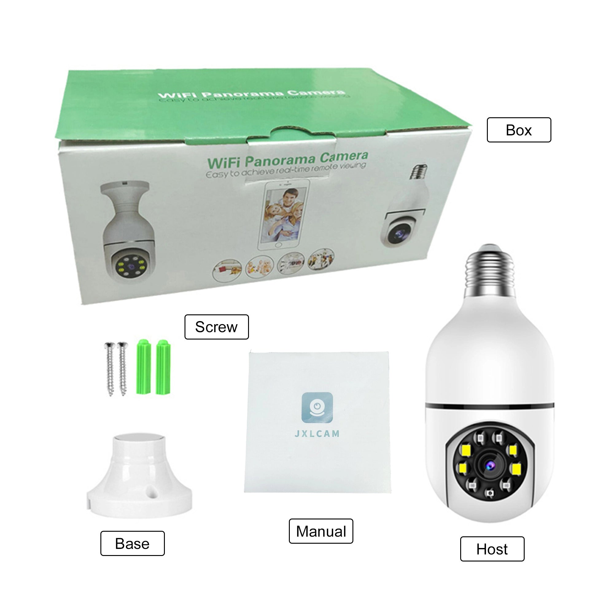 WiFi Panorama Camera – Vigilancia 360° con Visión Nocturna WiFi Panorama Camera – Vigilancia 360° con Visión Nocturna