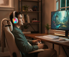 Auriculares Inalámbricos RGB – Sonido Potente y Estilo Gamer