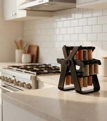 Especiero Giratorio 360° con Frascos de Vidrio