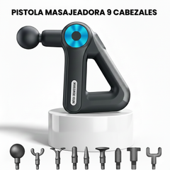 Pistola 9 niveles de potencia y 9 cabezales intercambiables