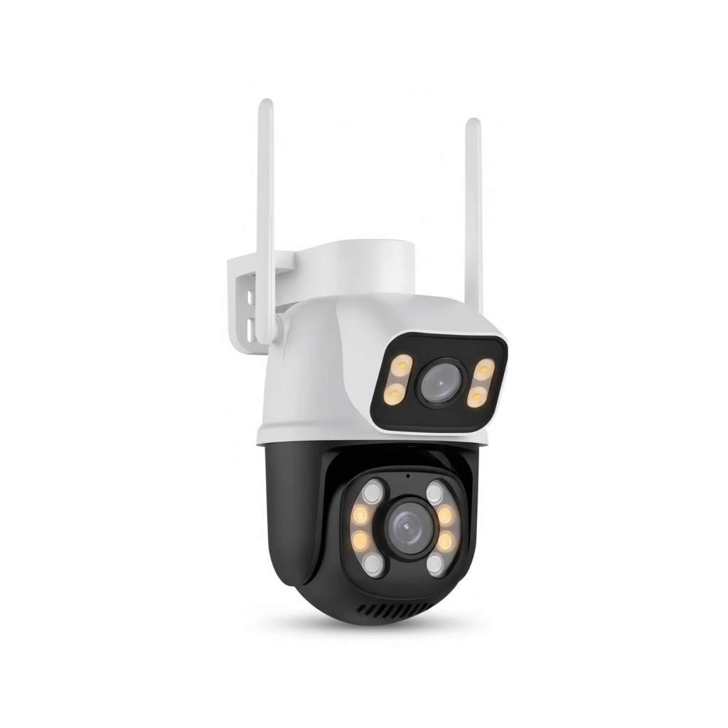 Cámara Seguridad Doble Lente Infrarrojo - Wifi Visón Nocturna