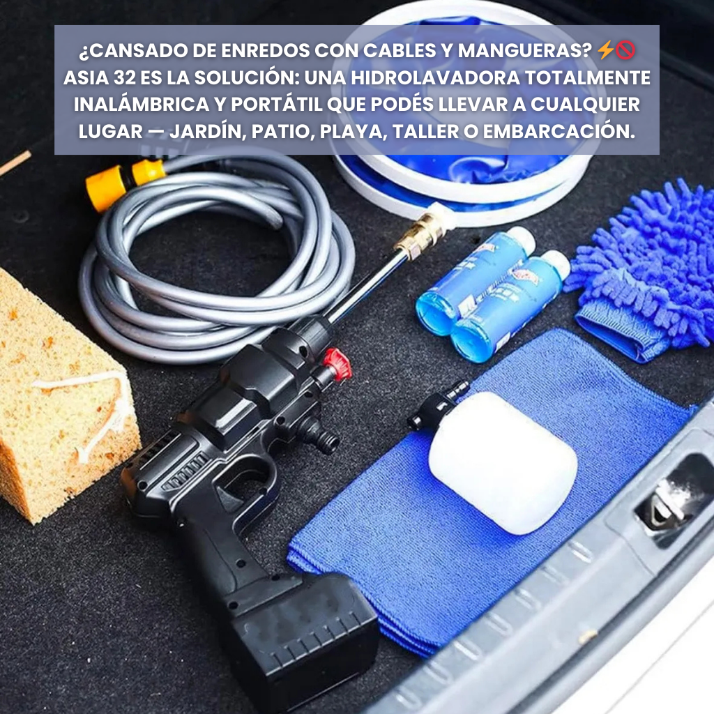 HIDROLAVADORA INALÁMBRICA PORTÁTIL ASIA 32