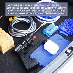 HIDROLAVADORA INALÁMBRICA PORTÁTIL ASIA 32