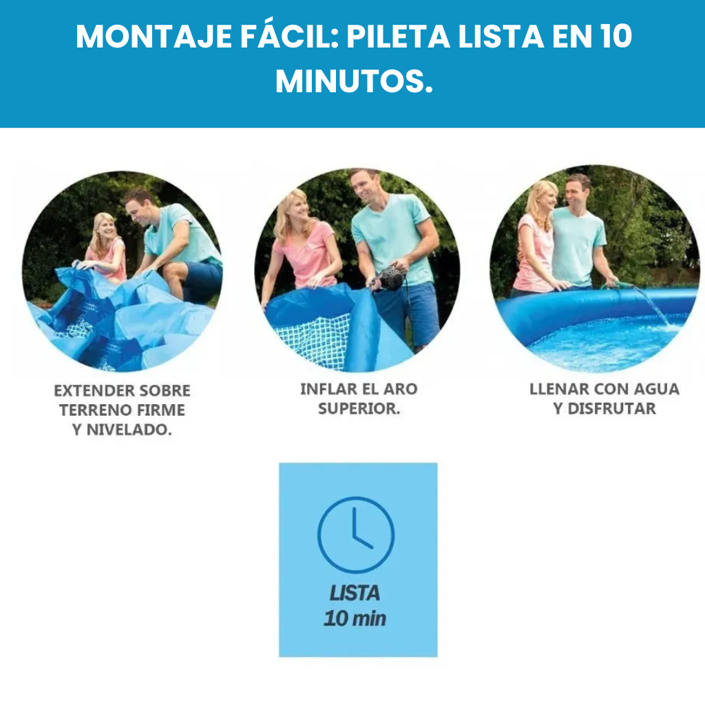 Pileta Easy Set Intex -  305 × 76 cm · 3.853 L