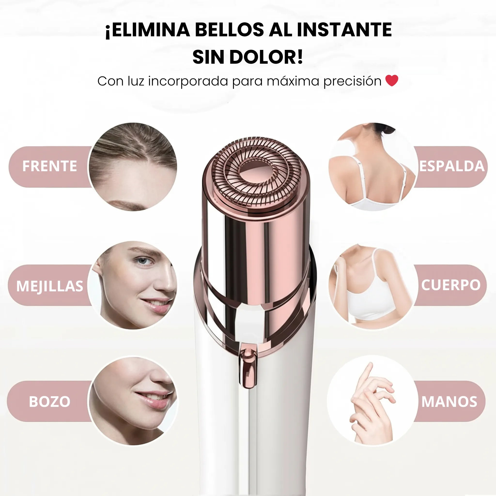 Depiladora Facial Eléctrica – Piel Suave al Instante | Sin Dolor ni Irritación