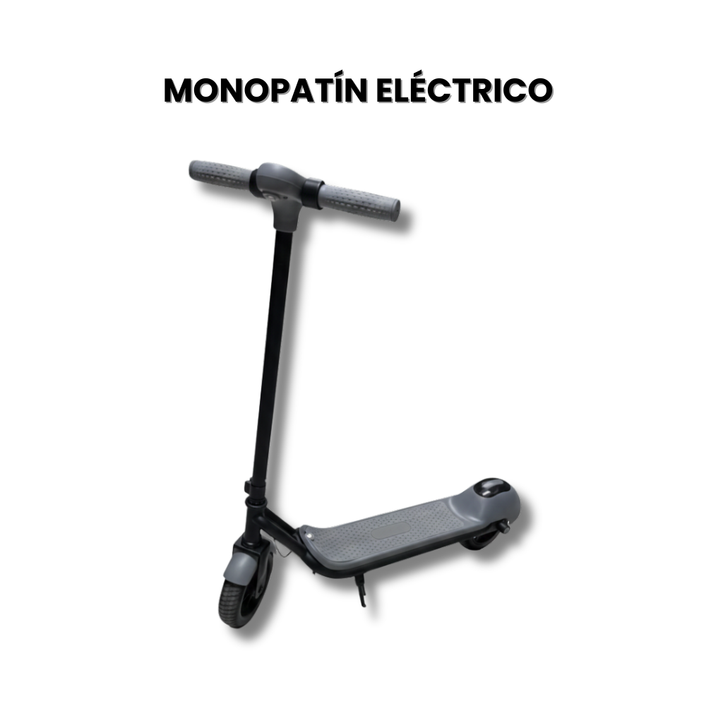 Monopatín eléctrico — Vel. máx 14 km/h · Motor 110W · Carga máx 60 kg · Batería 2–3 h