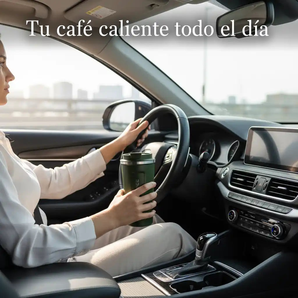 Vaso Térmico de Café 500ml - Mantiene el Calor por +5 Horas | Diseño Moderno y Resistente