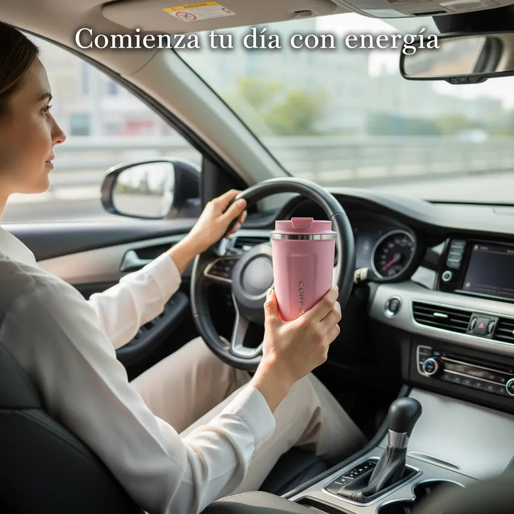 Vaso Térmico de Café 500ml - Mantiene el Calor por +5 Horas | Diseño Moderno y Resistente