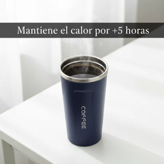 Vaso Térmico de Café 500ml - Mantiene el Calor por +5 Horas | Diseño Moderno y Resistente